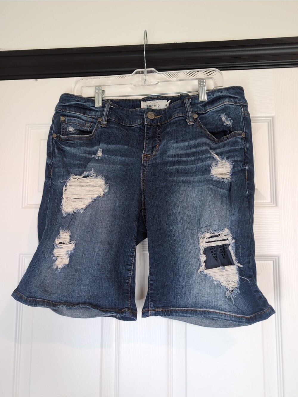 Size 12 torrid Bermuda shorts distressed jorts